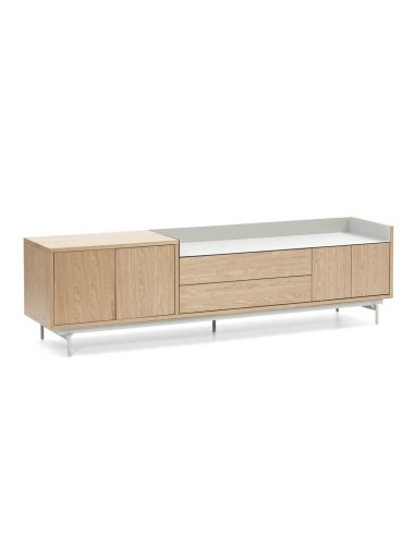 TEULAT MUEBLE TV VALLEY 180X40, ROBLE, GRIS