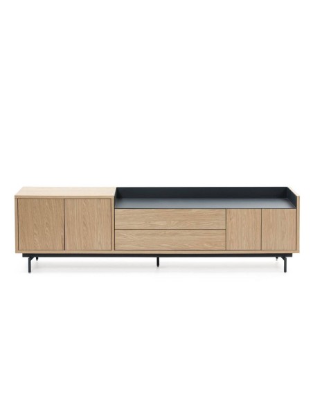 TEULAT MUEBLE TV VALLEY 180X40, ROBLE, AZUL