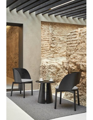 MESA DE CANTO REDONDO TEULAT CEP 50, COR PRETA