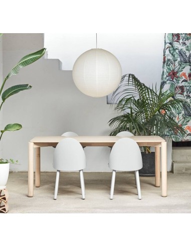 TEULAT MESA DE SALA ATLAS 180X100, CINZA NATURAL