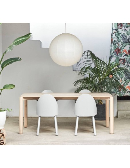 TEULAT MESA SALON ATLAS 180X100, FRESNO NATURAL