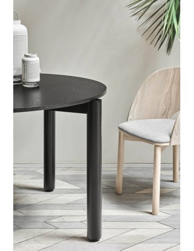 MESA REDONDA TEULAT ATLAS 120, COR PRETA