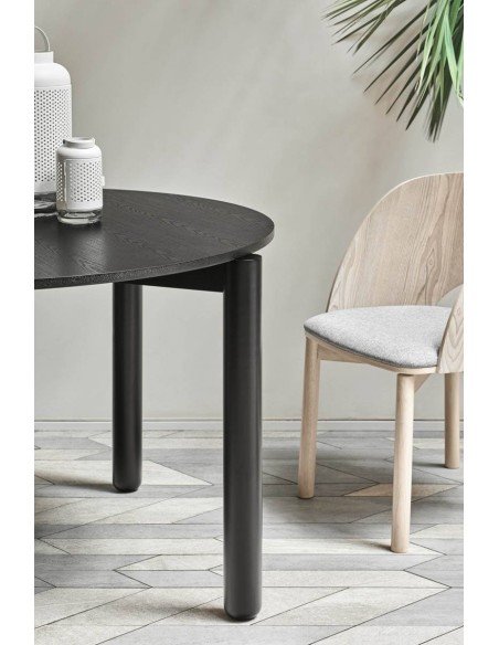 MESA REDONDA TEULAT ATLAS 120, COR PRETA