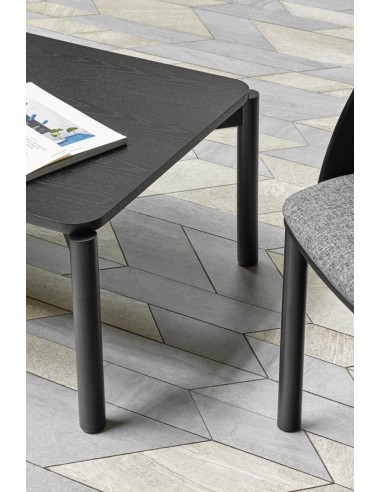 MESA DE CENTRO TEULAT ATLAS 110x60, COR PRETA