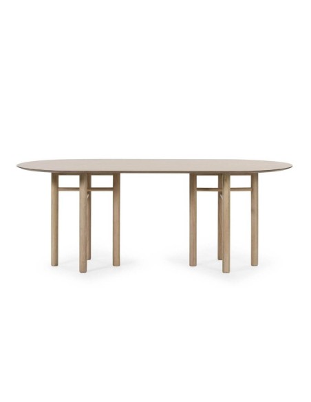 MESA OVAL DE TEULAT RUSH 200X100, CINZA NATURAL MESA OVAL DE TEULAT RUSH 200X100, CINZA NATURAL