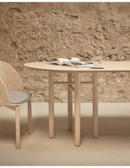 MESA OVAL DE TEULAT RUSH 200X100, CINZA NATURAL MESA OVAL DE TEULAT RUSH 200X100, CINZA NATURAL