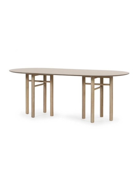 MESA OVAL DE TEULAT RUSH 200X100, CINZA NATURAL MESA OVAL DE TEULAT RUSH 200X100, CINZA NATURAL