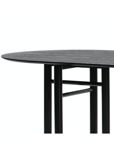 TEULAT MESA OVAL JUNCO 200x100, PRETO