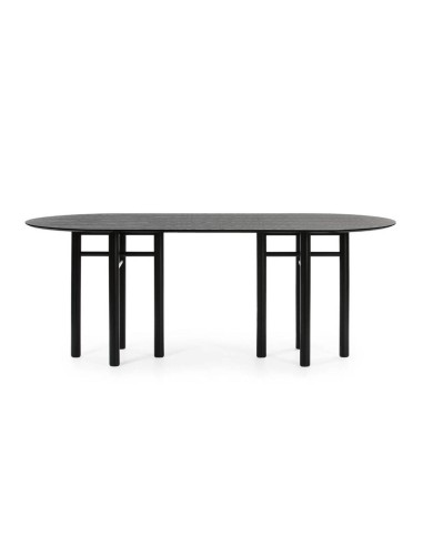 TEULAT MESA OVAL JUNCO 200x100, NEGRO