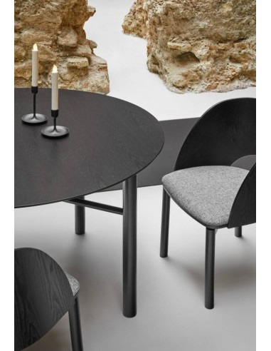 TEULAT MESA OVAL JUNCO 200x100, NEGRO