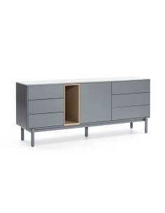TEULAT APARADOR CORVO 180x40, CINZA PÉROLA