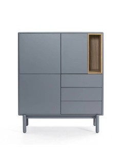 TEULAT ARMÁRIO AUXILIAR CORVO 180X40, CINZA PÉROLA 2