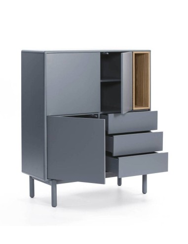 TEULAT MUEBLE AUXILIAR CORVO 180X40, GRIS PERLA