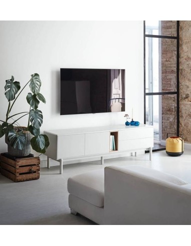 TEULAT MUEBLE TV CORVO 180X40, CREMA