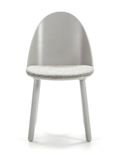 TEULAT SILLA de diseño UMA, GRIS CLARO 2
