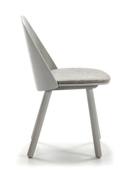 TEULAT SILLA de diseño UMA, GRIS CLARO