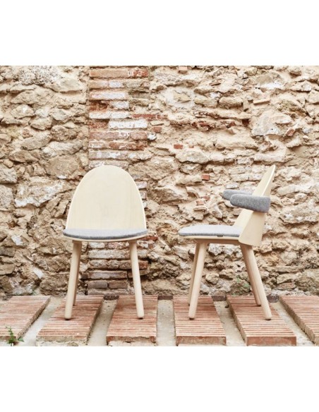 TEULAT SILLA CON BRAZOS UMA, madera natural TEULAT SILLA CON BRAZOS UMA, madera natural
