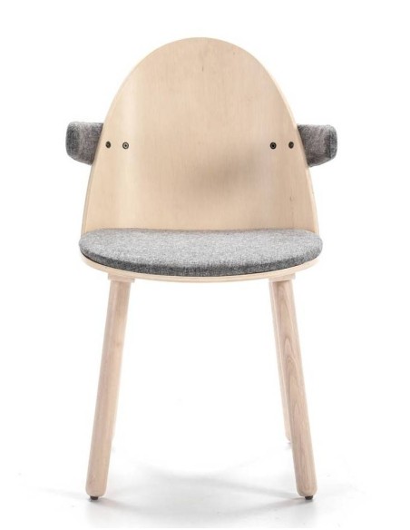 TEULAT SILLA CON BRAZOS UMA, madera natural TEULAT SILLA CON BRAZOS UMA, madera natural