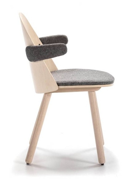TEULAT SILLA CON BRAZOS UMA, madera natural TEULAT SILLA CON BRAZOS UMA, madera natural