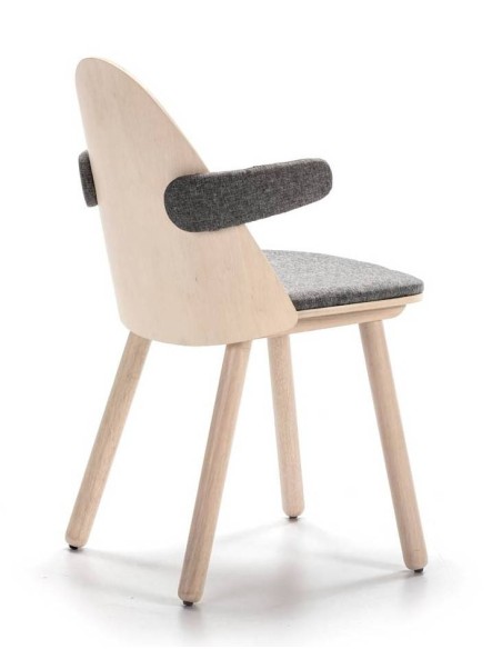 TEULAT SILLA CON BRAZOS UMA, madera natural TEULAT SILLA CON BRAZOS UMA, madera natural