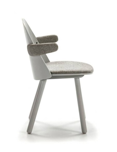 Teulat Silla con brazos UMA, GRIS CLARO Teulat Silla con brazos UMA, GRIS CLARO