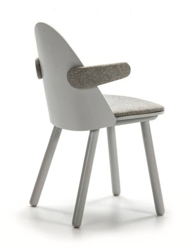 Teulat Silla con brazos UMA, GRIS CLARO