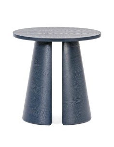 MESA DE CANTO REDON. CEP 50cm AZUL