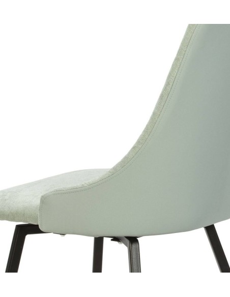 SILLA GIRATORIA ELMA, tela, metal negro