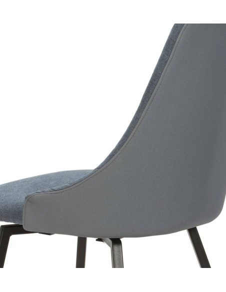 SILLA GIRATORIA ELMA, tela, metal negro SILLA GIRATORIA ELMA, tela, metal negro