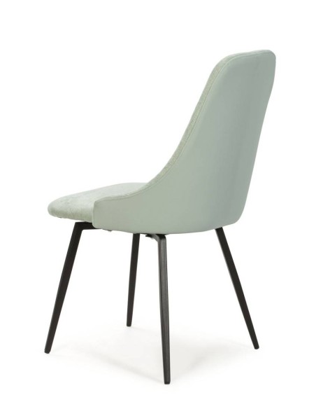 CADEIRA GIRATÓRIA ELMA, tecido, metal, preto