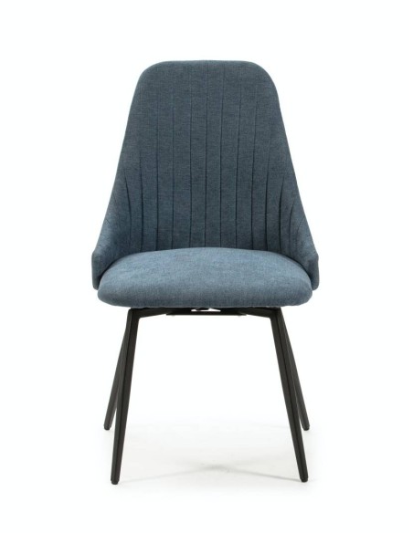 SILLA GIRATORIA ELMA, tela, metal negro SILLA GIRATORIA ELMA, tela, metal negro