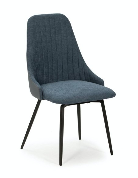 SILLA GIRATORIA ELMA, tela, metal negro SILLA GIRATORIA ELMA, tela, metal negro