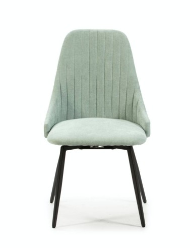 SILLA GIRATORIA ELMA, tela, metal negro