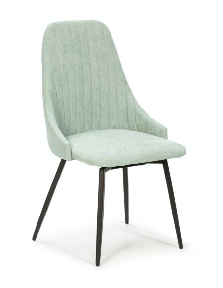 SILLA GIRATORIA ELMA, tela, metal negro