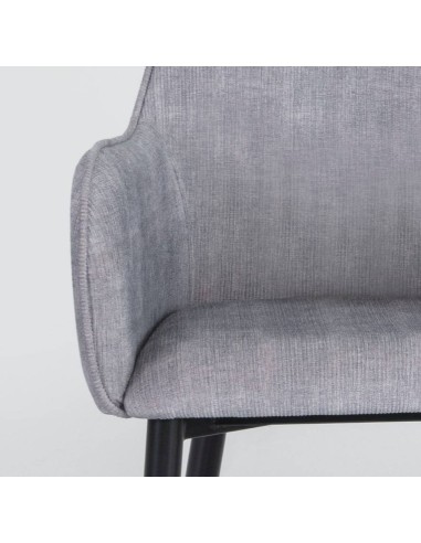 SILLON AUDE PANA, metal negro