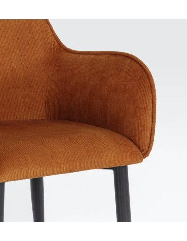 SILLON AUDE PANA, metal negro