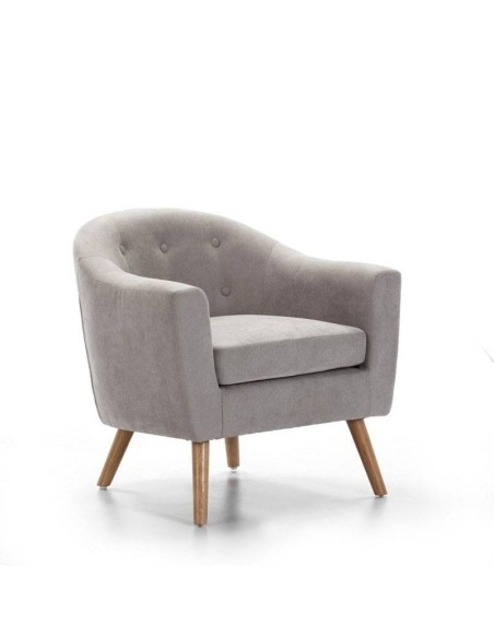 POLTRONA DE DESIGN CONTEMPORÂNEO LIMA, tela, capitoné