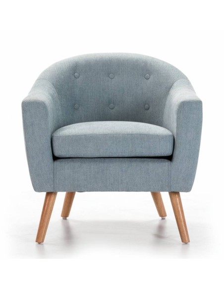 POLTRONA DE DESIGN CONTEMPORÂNEO LIMA, tela, capitoné