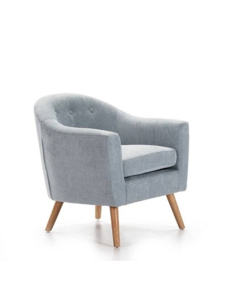 POLTRONA DE DESIGN CONTEMPORÂNEO LIMA, tela, capitoné