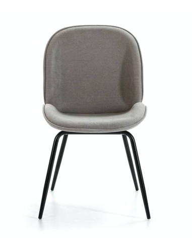 CADEIRA DE DESIGN MODERNO RITA, tecido, metal, preto