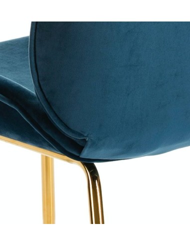 CADEIRA DE DESIGN MODERNO Rita, veludo, metal dourado