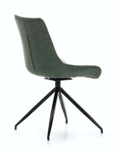 SILLA GIRATORIA DE DISEÑO SAID, tejido, simil piel