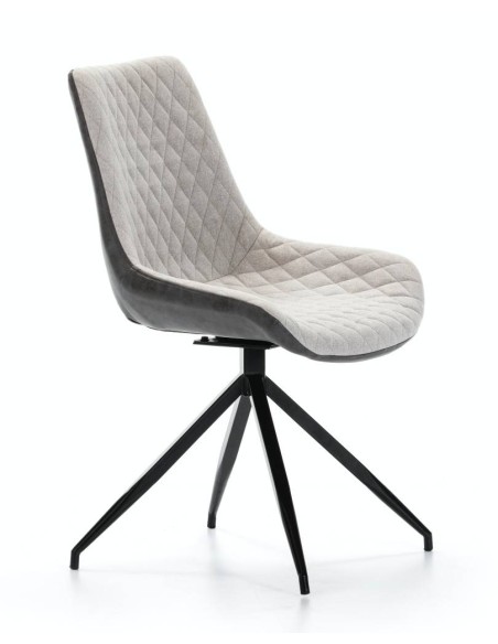 SILLA GIRATORIA DE DISEÑO SAID, tejido, simil piel