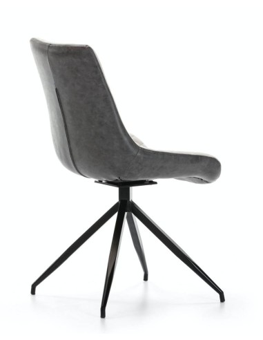 SILLA GIRATORIA DE DISEÑO SAID, tejido, simil piel