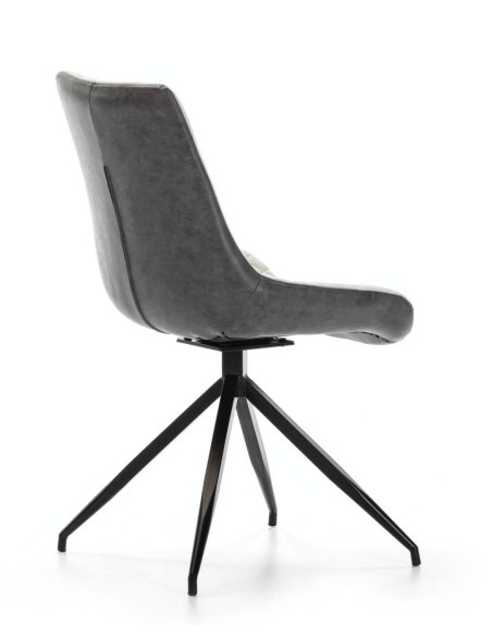 SILLA GIRATORIA DE DISEÑO SAID, tejido, simil piel