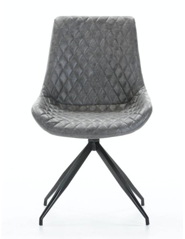 SILLA GIRATORIA DE DISEÑO SAID, tejido, simil piel