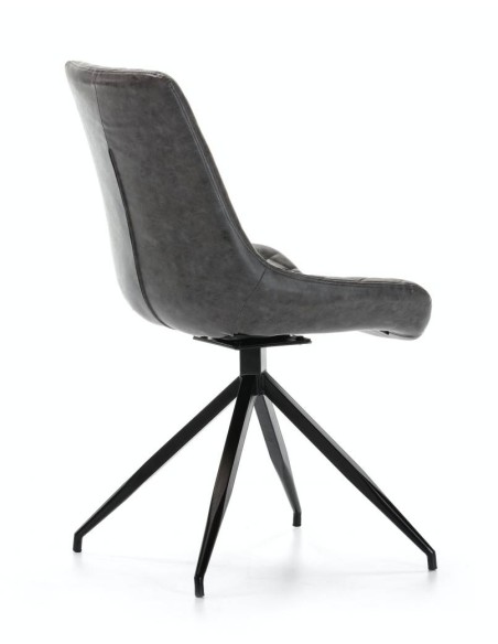 SILLA GIRATORIA DE DISEÑO SAID, tejido, simil piel