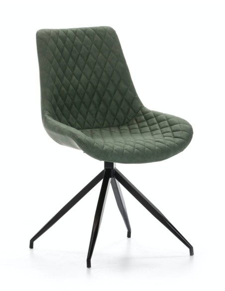 SILLA GIRATORIA DE DISEÑO SAID, tejido, simil piel