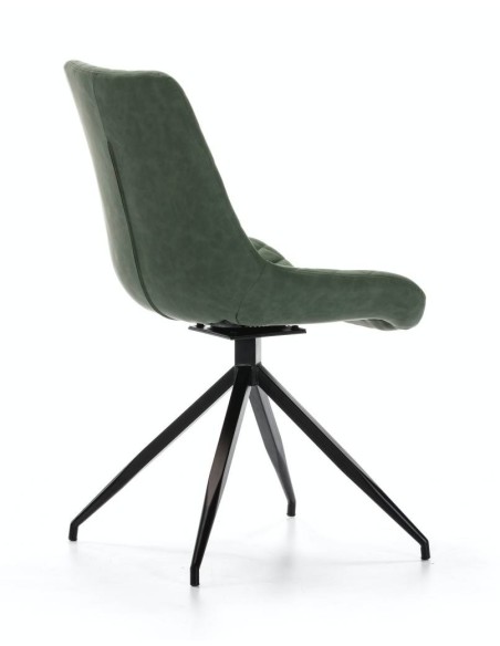 SILLA GIRATORIA DE DISEÑO SAID, tejido, simil piel