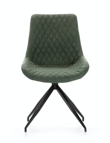 SILLA GIRATORIA DE DISEÑO SAID, tejido, simil piel